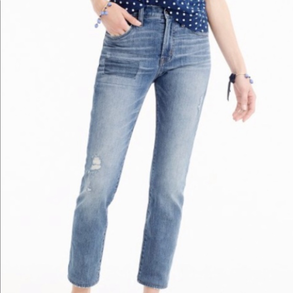 J.Crew Vintage Crop Jean with Patchwork, 29